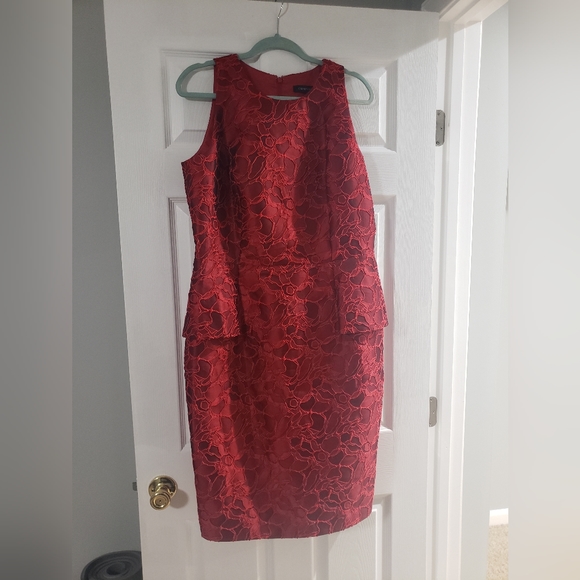 Carmen Marc Valvo Red Cocktail Dress - Picture 1 of 2